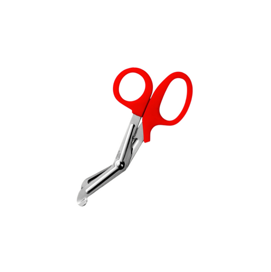 Surgical Scissors - Red 5.5" Umbilical Cord Whelping Birthing