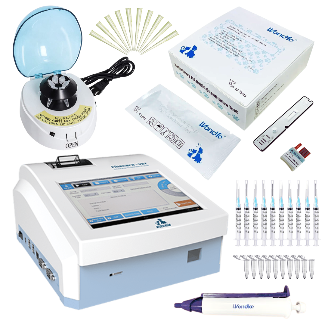 Progesterone Testing Machine + Kit - Wondfo Finecare Plus Immunofluorescence Quantitative Analyzer