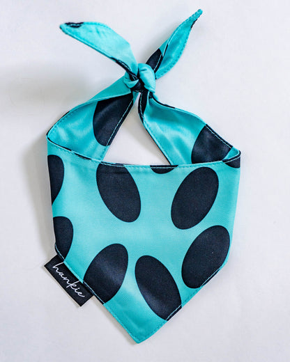 Back in Black dog bandana by Hankie Series 2 – AC/DC-inspired rock song pattern pet scarf