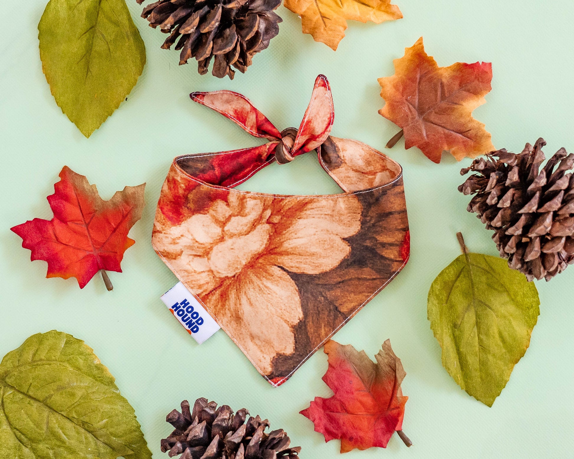 Santa Rosa dog bandana from Hood Hound, stylish and durable for puppies and dogs